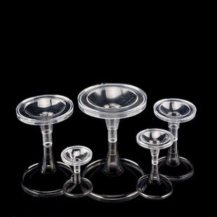 15CM水晶球转球底托配件玻璃冰裂气泡球托