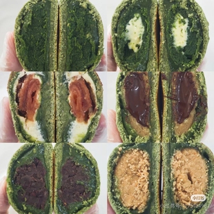 无油曲奇麻薯抹茶奶酥不甜100克满29元 玫瑰豆沙 包邮