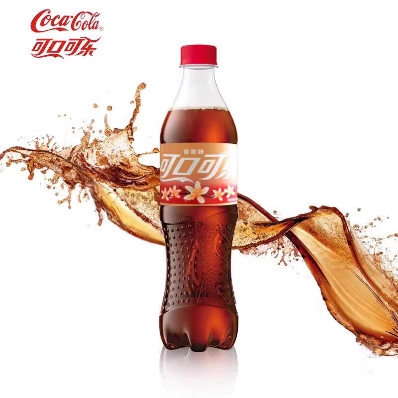 可口可乐汽水经典香草味含糖500ml瓶装碳酸饮料整箱特价