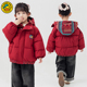 潮 男童加厚棉衣女童面包服短款 宝宝棉服冬季 儿童连帽棉袄保暖冬款