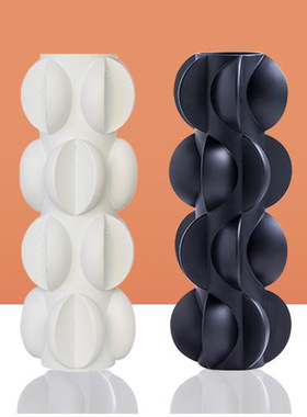 黑色抽象样板房间轻奢风软装饰品