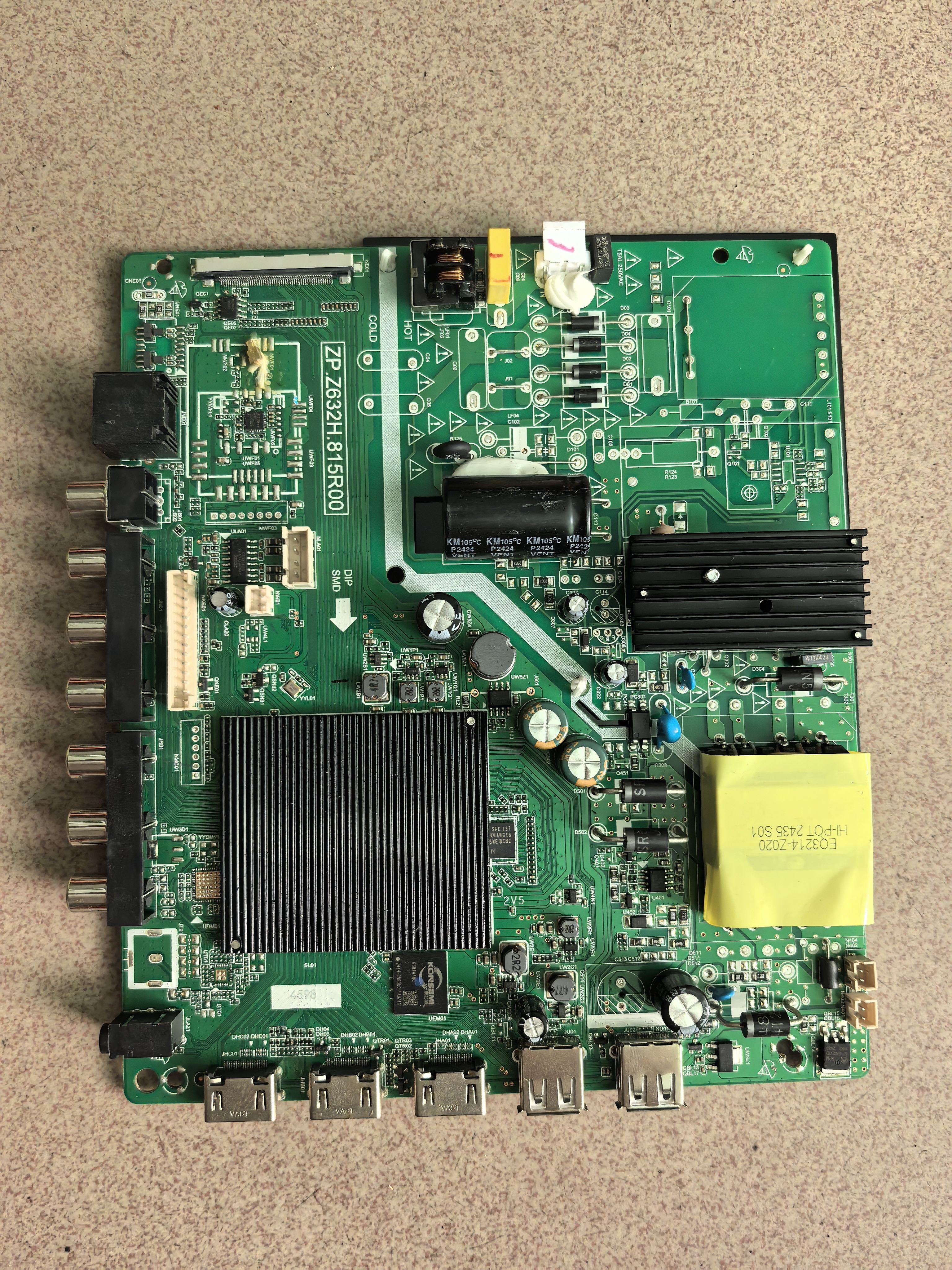 酷开 65P5-PR0 主板 ZP.Z632H.815R00 配屏HV650QUB-F9C