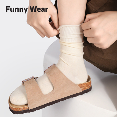 袜子女堆堆袜春秋中筒袜棉