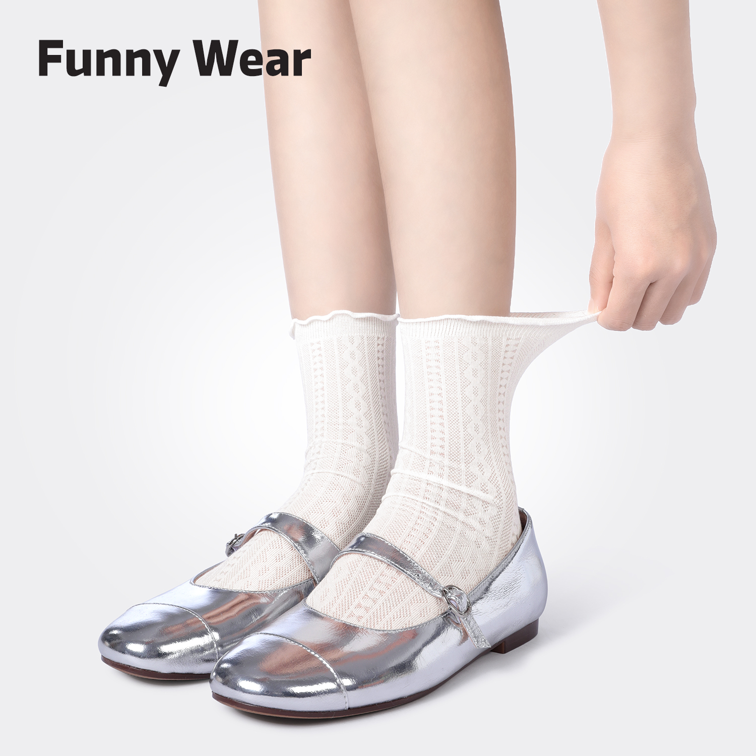 袜子女中筒袜白色袜子棉