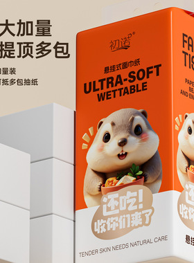 24提抽纸悬挂式抽取式卫生纸家用厕纸擦手纸平板卫生纸巾DF