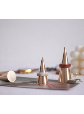 拍摄道具黄铜摆件首饰架