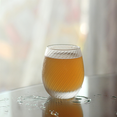 美国老牌螺纹玻璃杯耐热精酿啤酒鸡尾酒冷萃拿铁咖啡果汁牛奶杯