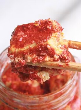 安徽黄山豆腐乳农家制作软款腐乳下饭菜辣酱腐乳300g