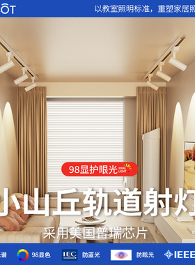 小山丘轨道灯led射灯家用客厅背景墙长条无主灯明装导轨店铺商用