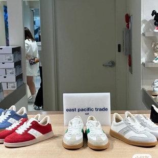 出口韩国订单EPT德训鞋男女同款休闲运动鞋头层牛皮巨舒服