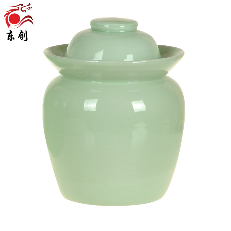 泡菜坛子景德镇陶瓷泡菜坛密封坛腌菜坛罐颜色釉储物罐无铅环保
