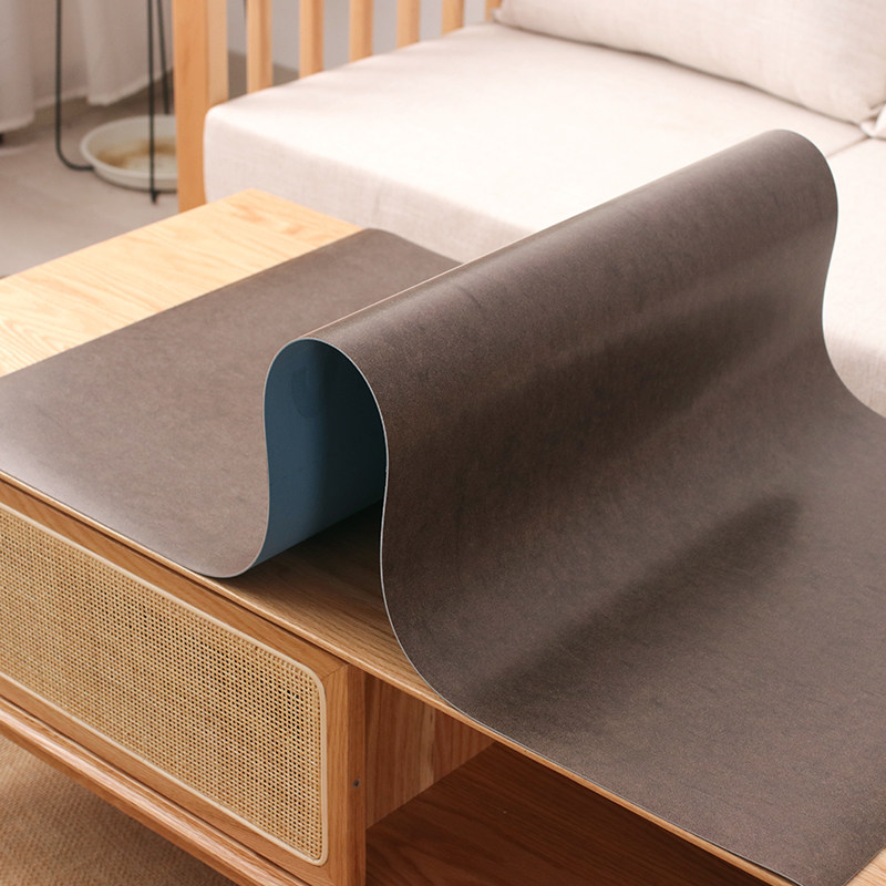 褐色茶几桌布纯色灰色桌垫中式胶垫现代简约pvc防水防烫餐桌垫厚,居家布艺,桌布,淘宝优惠券,粉丝福利购,淘宝优惠卷