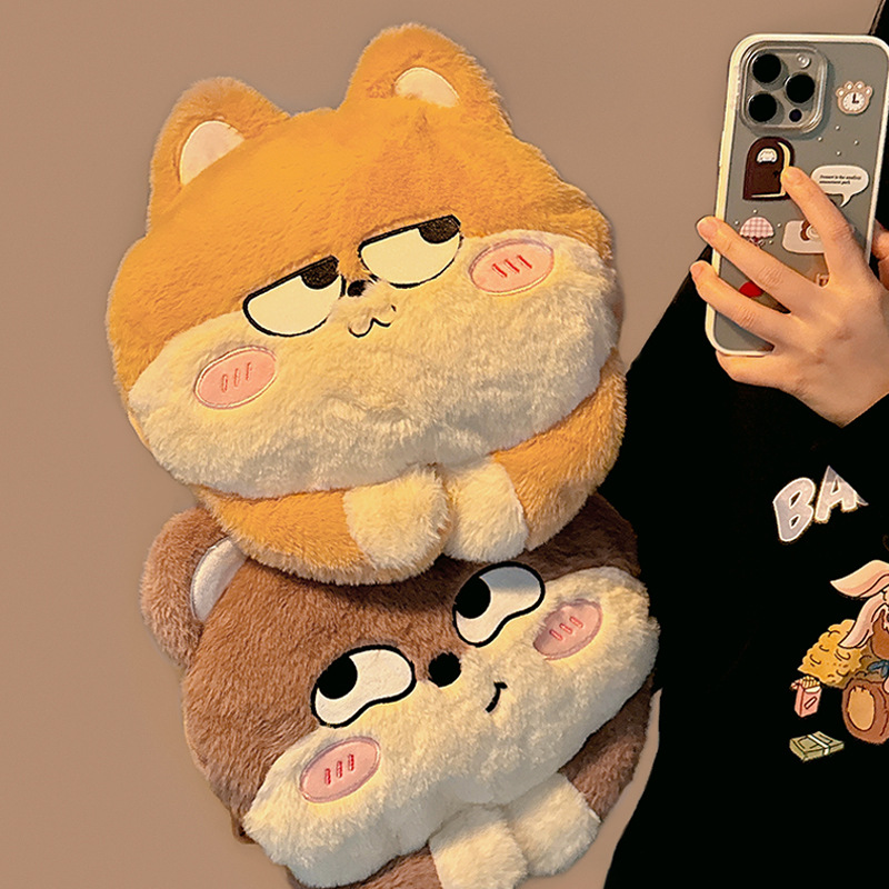 可爱小狗热水袋女生用暖手宝冬季