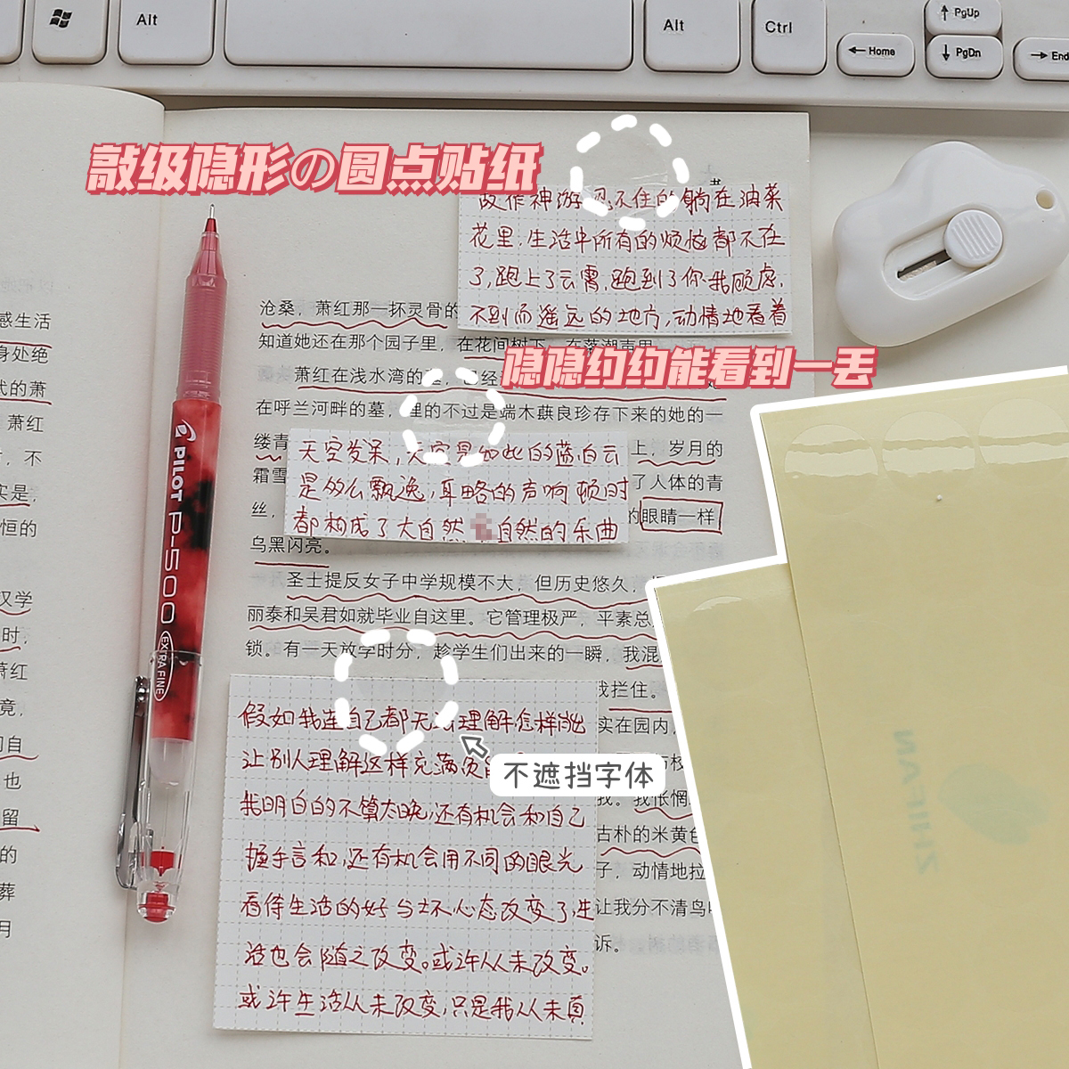 ins圆点贴简约pvc学生用便利手账