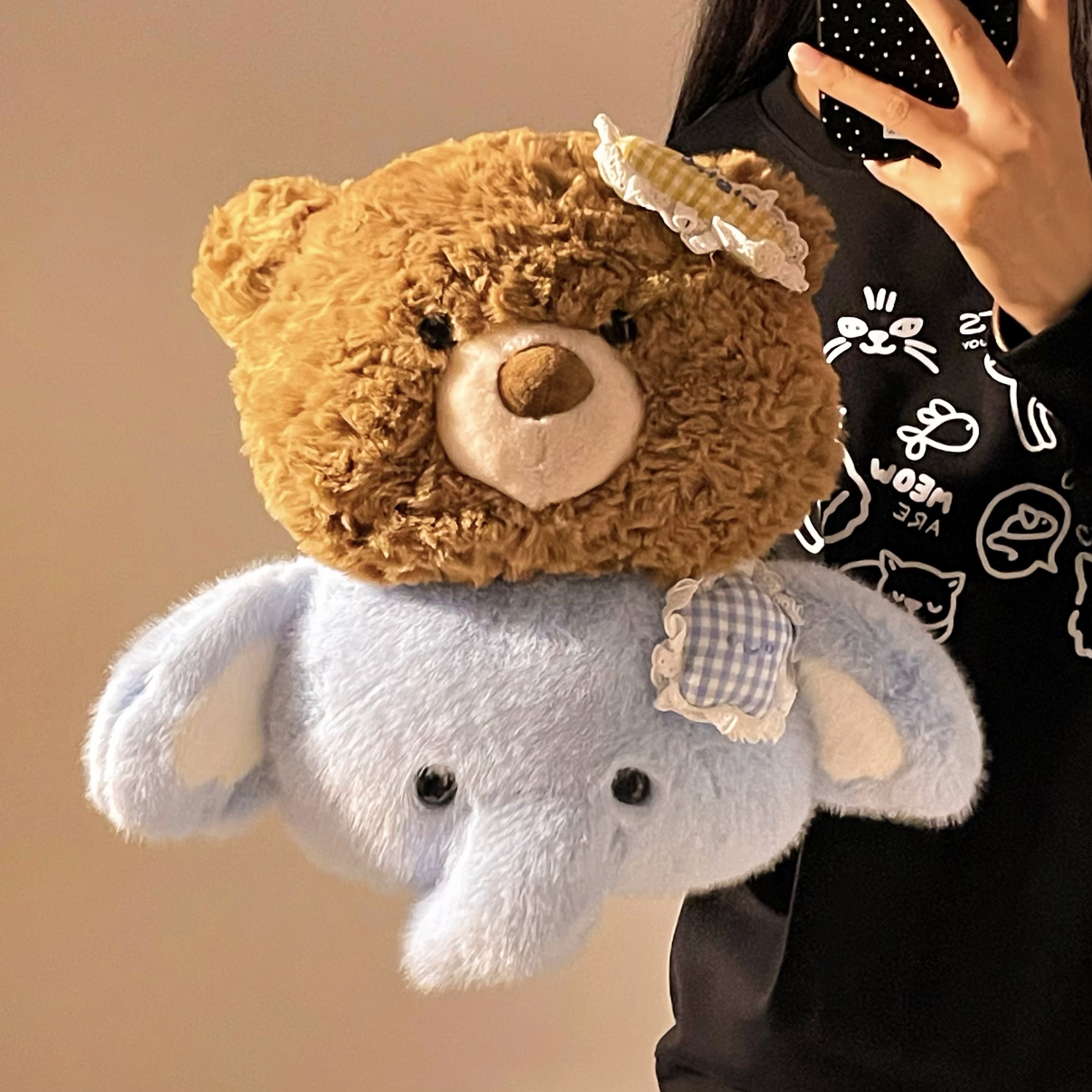 棕色小熊热水袋充电款暖宝宝冬季暖被窝用暖水袋女生痛经热敷肚子