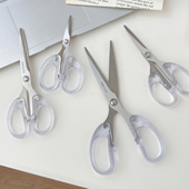 透明剪刀学生多功能家用便携手工缝纫裁纸拆快递不锈钢安全小剪子
