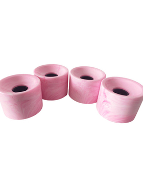 高端软轮减震耐用70mm轮子混色渐变粉专业刷街轮子长板陆冲滑板