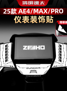 适用于25款极核AE4/MAX/PRO改装配件个性拉花仪表装饰贴纸贴花