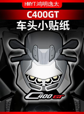 适用宝马C400GT风挡防水贴纸拉花防晒贴花版花改装版画配件