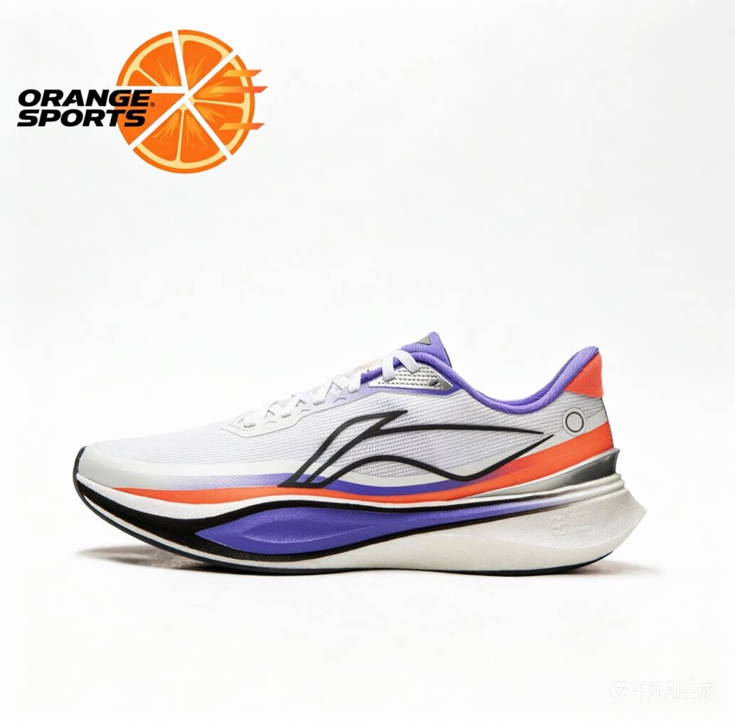 李宁 追风2跑鞋体测体考减震支撑高回弹轻量竞速训练轻便防滑鸳鸯