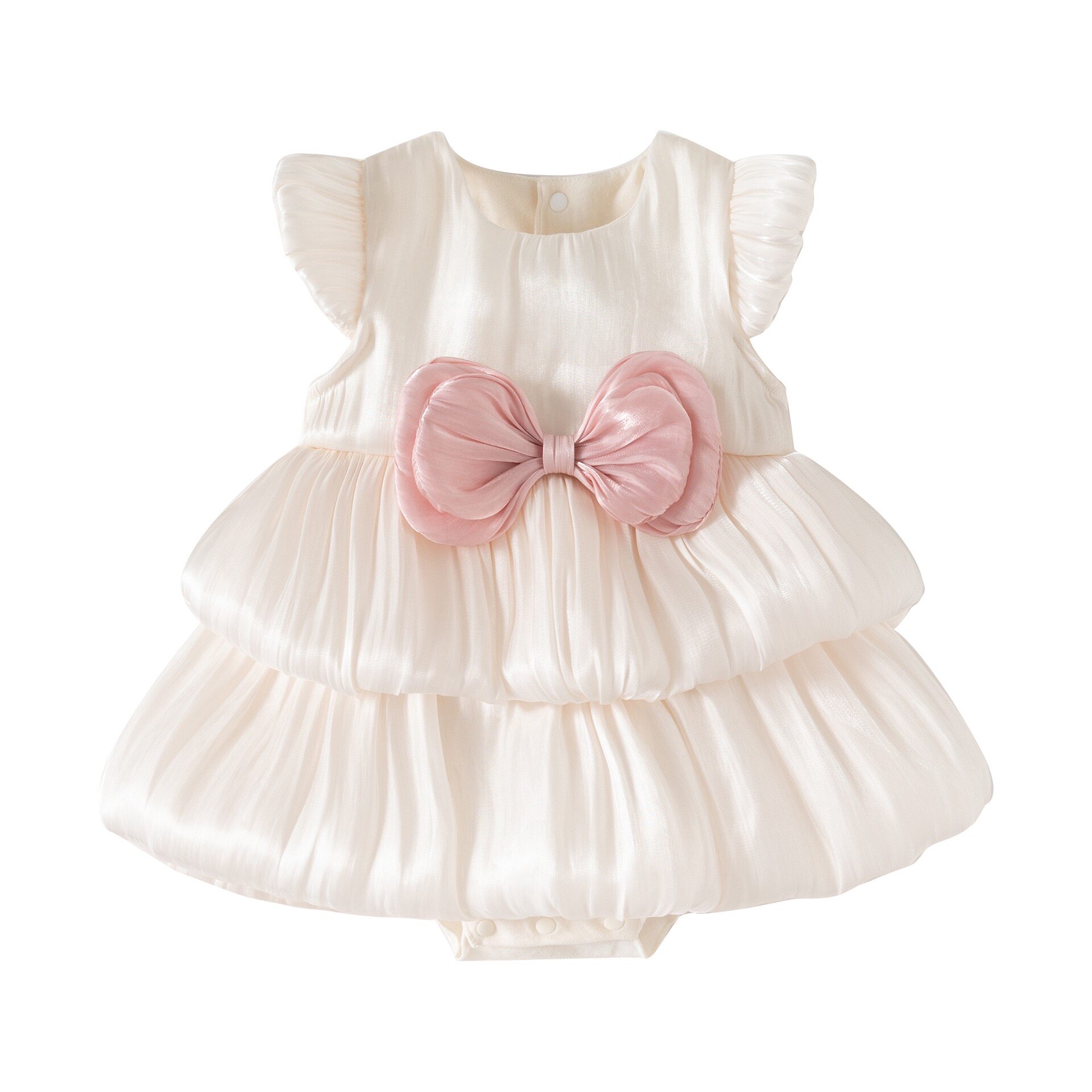 婴儿衣服夏季吊带包屁裙百天宴女连身衣/爬服/哈衣