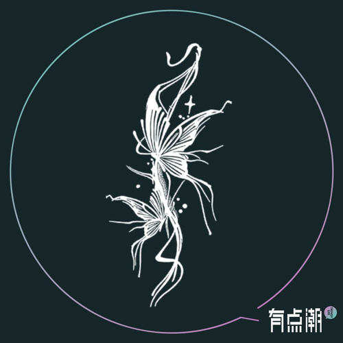 草本纹身贴蝴蝶半永久防水女持久高级感手腕花臂果汁贴纸学生小腿