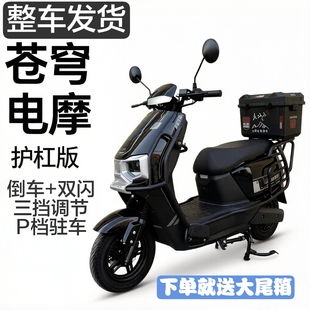 新款苍穹电动车72v长跑王爬坡王电动摩托车高速长续航高品质换电