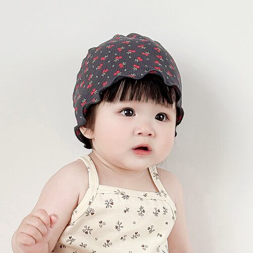 宝宝帽子莫代尔双层男女儿童帽子