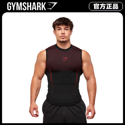 Gymshark Onyx 5.0超级英雄5代幻影无缝健身衣无袖背心运动坎肩男