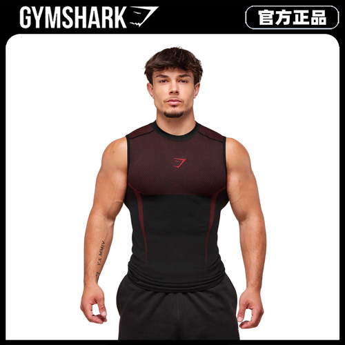 Gymshark Onyx 5.0超级英雄5代幻影无缝健身衣无袖背心运动坎肩男