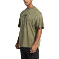 Gymshark Lifting Essentials Basic Series Men's T-shirt, American retro washed Heavy short-sleeved thumbnail 2