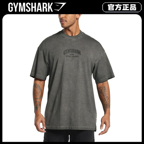 Gymshark Lifting Essentials基础系列男T恤美式复古水洗重磅短袖