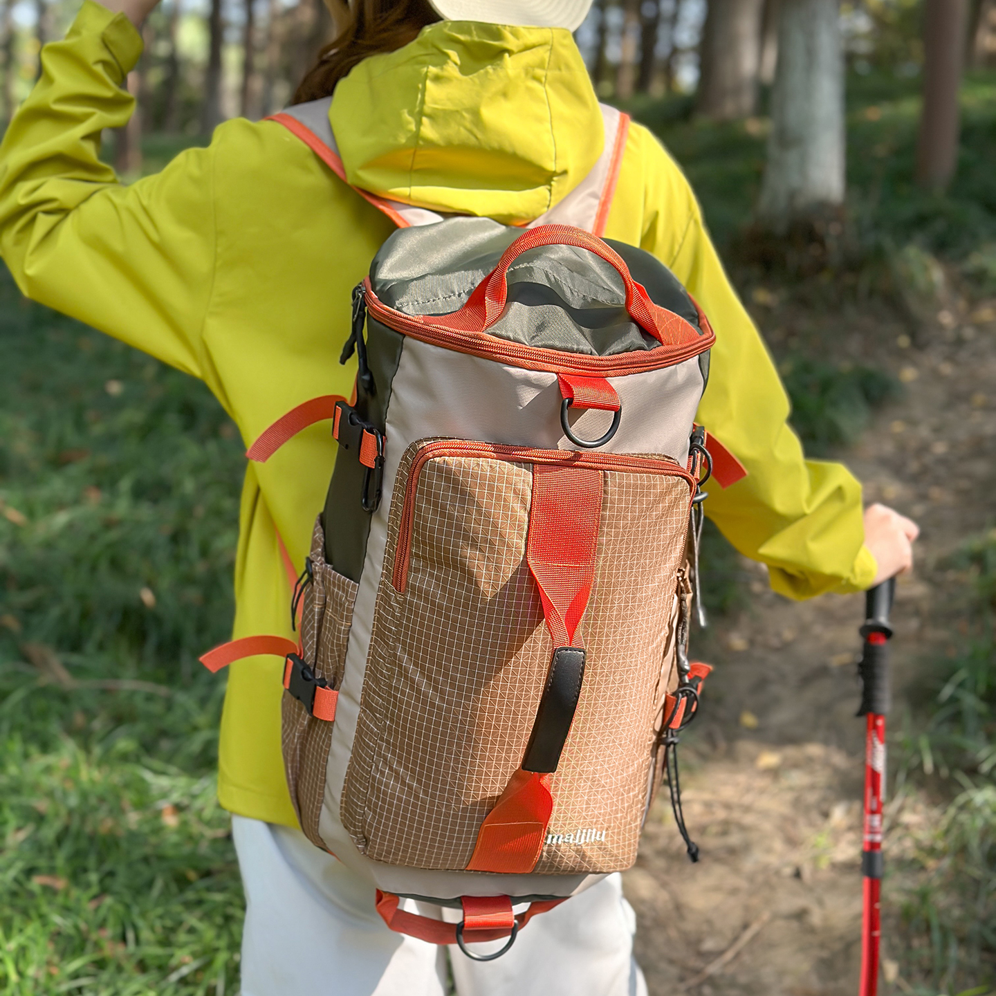 双肩包男士背包多功能旅行登山包