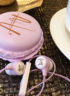 熙彼儿sibyl M85收纳马卡龙入耳式耳机可爱女生粉色通用无麦耳塞