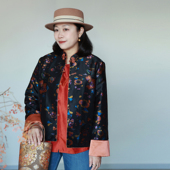 新中式 z典藏 蝴恋花 非遗50姆米真丝妆花锦 外套 26早春
