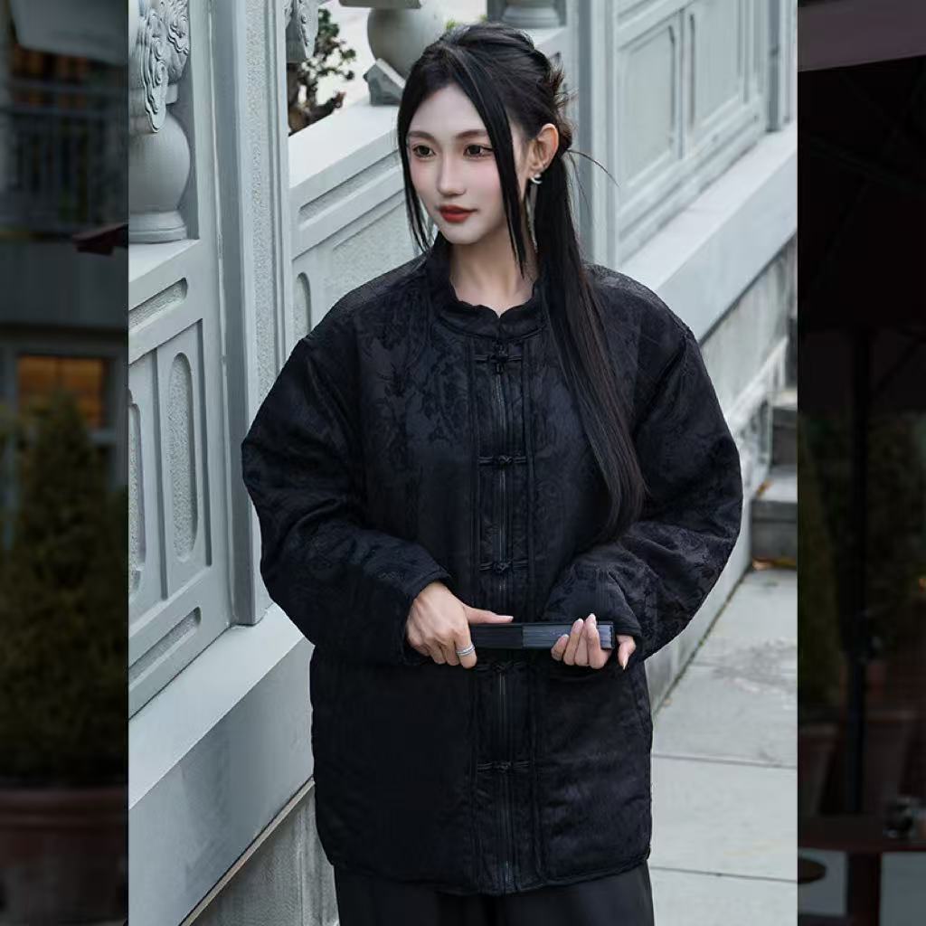 PANMAX/潘·麦克斯25年秋冬大码男装潮流宽松休闲新中式棉服外套