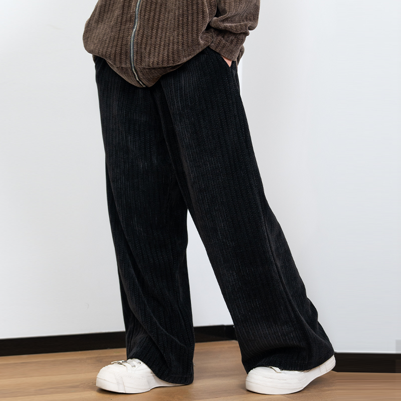 PANMAX/潘·麦克斯25年秋冬季大码男装秋冬休闲直筒宽松版型卫裤