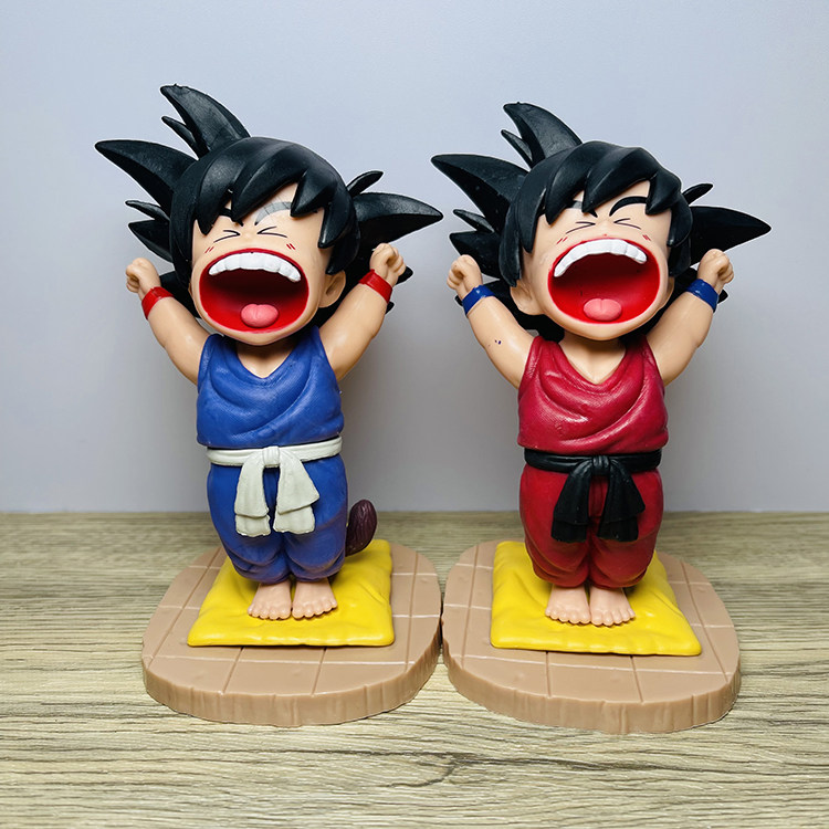 七龙珠gk 早安悟空手办 童年孙悟空卡卡罗特打哈欠动漫模型摆件