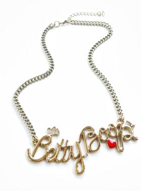 字母项链毛衣链百搭衬衫衬衣领链遮挡链时尚百搭小众锁骨链短款女