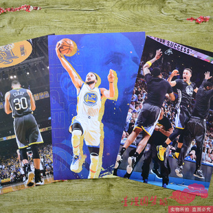 库里海报墙贴纸卧室挂画超大周边 篮球明星nba斯蒂芬库里勇士夺冠