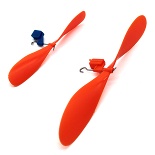 橡皮筋飞机螺旋桨套装手工DIY滑翔机模型玩具动力风叶飞翼 长18cm