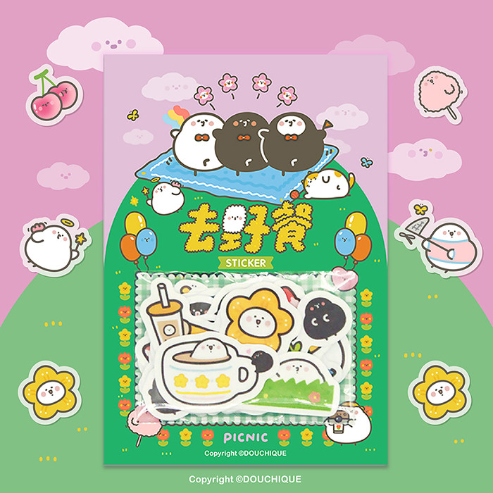 DOUCHIQUE豆豉雀 野餐系列原创和纸不干胶贴纸包25枚入在类目 模玩/动漫/周边/cos/桌游, 卡通/动漫周边, 动漫卡牌/挂件/文具中 - 来自Buy2taobao.com提供专业的淘宝代购服务