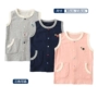 Xuất khẩu sang Nhật Bản Baby vest cotton terry Cotton vest vest Baby cotton mùa xuân và mùa thu mỏng - Áo ghi lê quần áo trẻ sơ sinh cao cấp