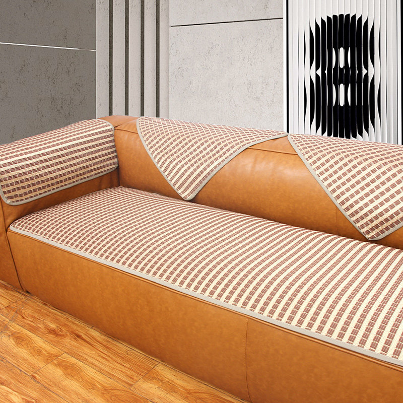 夏季冰丝沙发垫现代轻奢防滑皮沙发坐垫夏天款凉席凉垫沙发套罩巾,居家布艺,沙发垫,淘宝优惠券,粉丝福利购,淘宝优惠卷