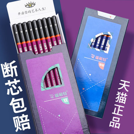 瑞萌特炭笔碳笔美术生专用速写笔套装素描专用碳粉瑞蒙特软碳笔特