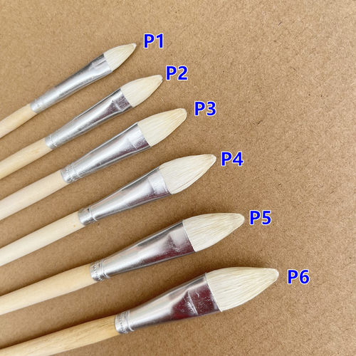 万里制笔P笔水粉水彩笔排笔彩绘S笔羊毛笔陶瓷工业动漫笔软毛毛笔