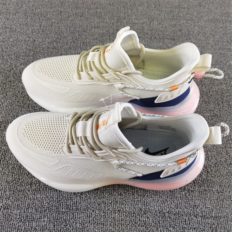 贵人鸟男鞋2024秋季新款网面透气低帮爆米花运动休闲跑步鞋椰子鞋