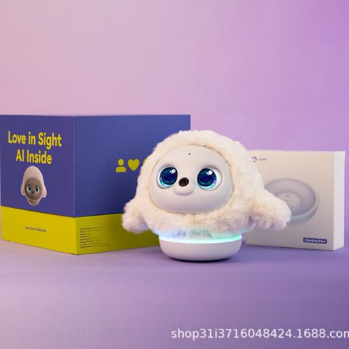 跨境版出口Ropet AI宠物机器人 情感陪伴仿生儿童毛绒玩具礼物