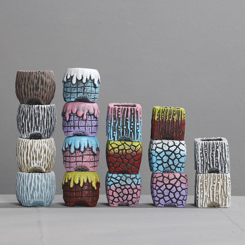 特小号迷你控型拇指盆陶瓷多肉盆