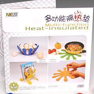 nc纳川特色百变花型鸡蛋隔热垫